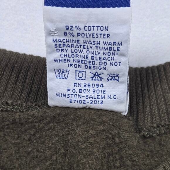 Champion Vintage Sweatshirt Two Button Pullover Henley Mens Size 2XL Made In USA - Picture 9 of 10